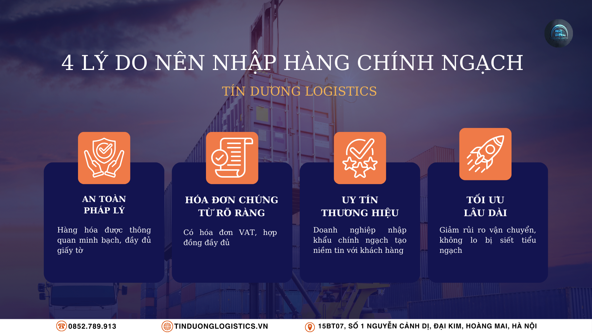 4 lý do nên nhập hàng chính ngạch